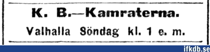 1915-11-14: IFK GÃ¶teborg â€“ KjÃ¸benhavns BK 0â€“3