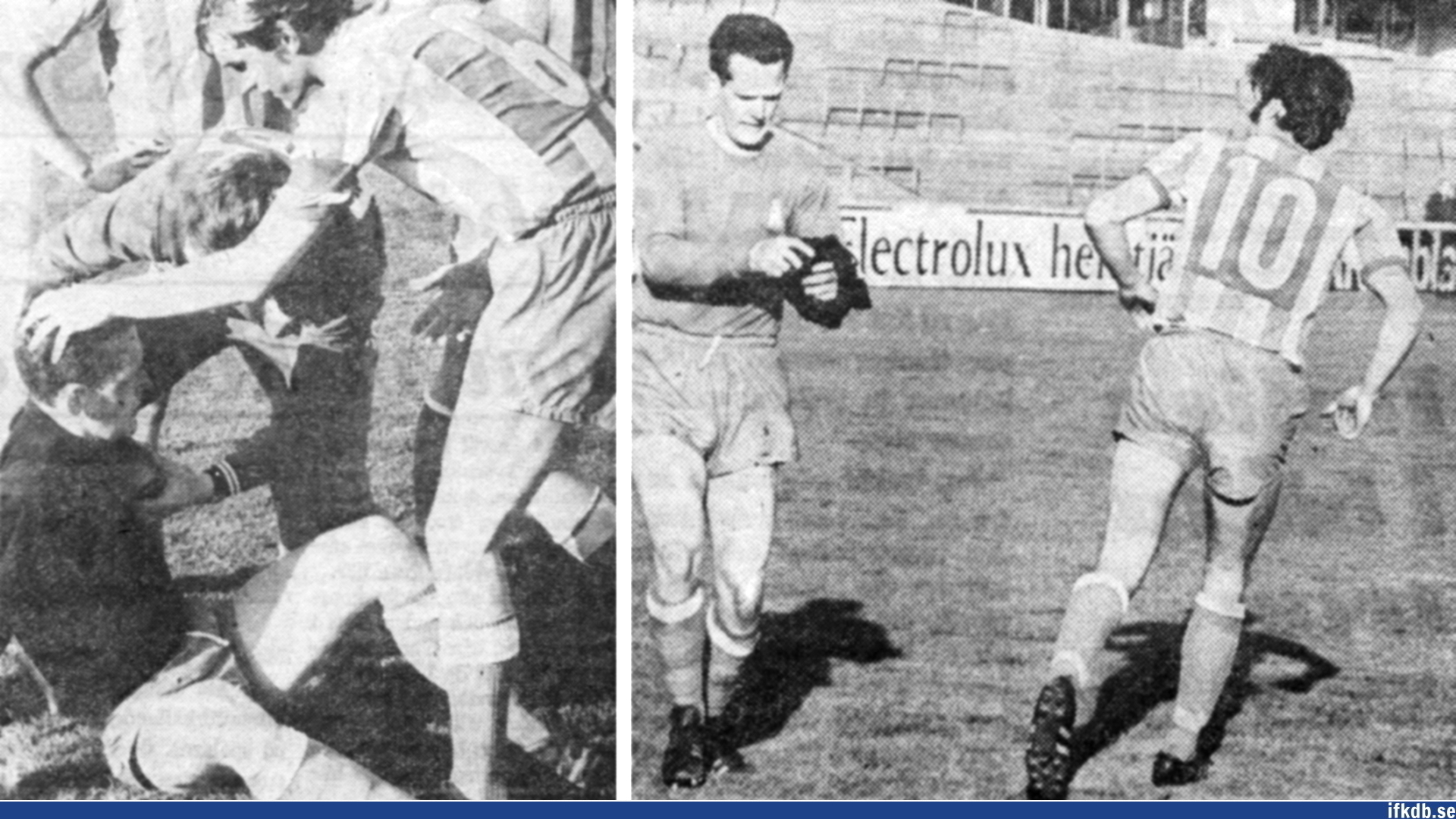 Bengt Bertilsson skallade ihop med stolpen i samband med en frispark från Hamburgs Franz-Josef Hönig, och tvingades en period utgå. Under tiden höll Reine Almqvist ställningarna i mål.