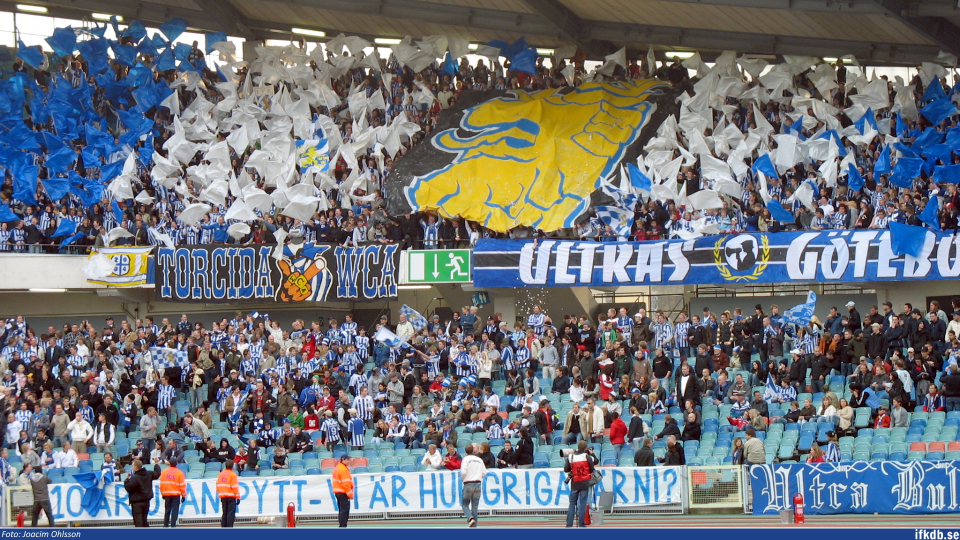 Tifo: Göta Lejon.