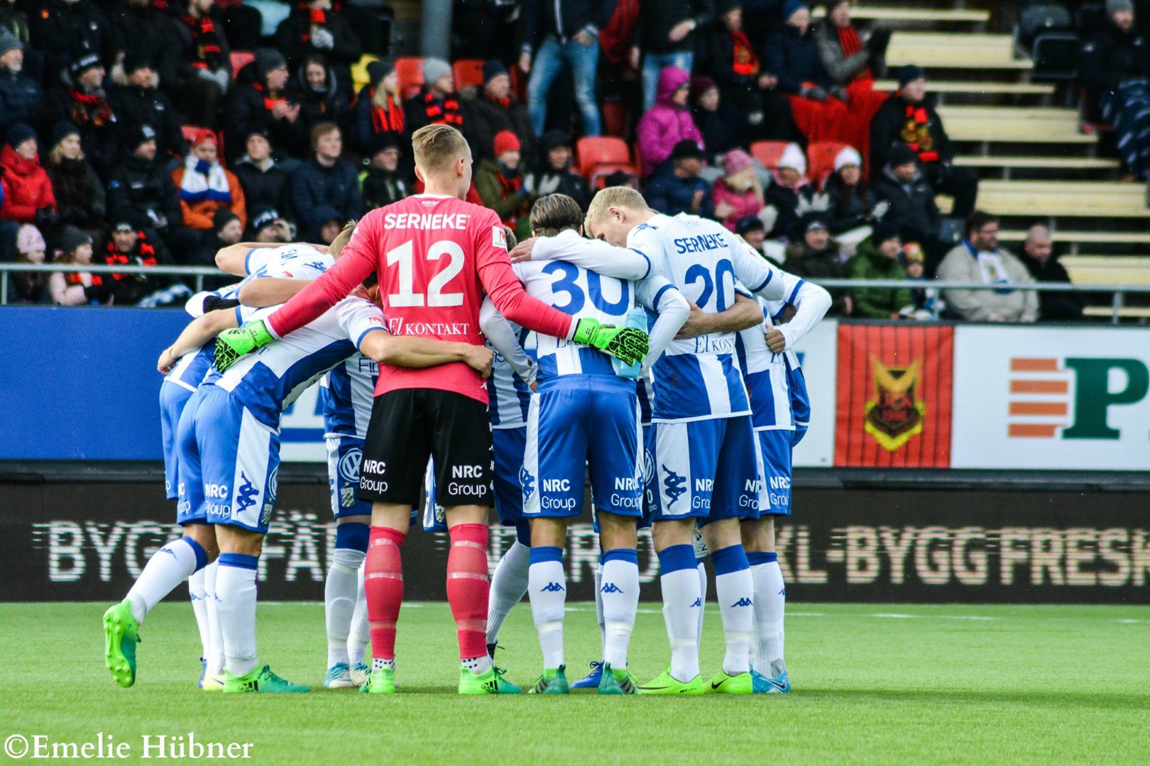 Lagpepp inför matchen.