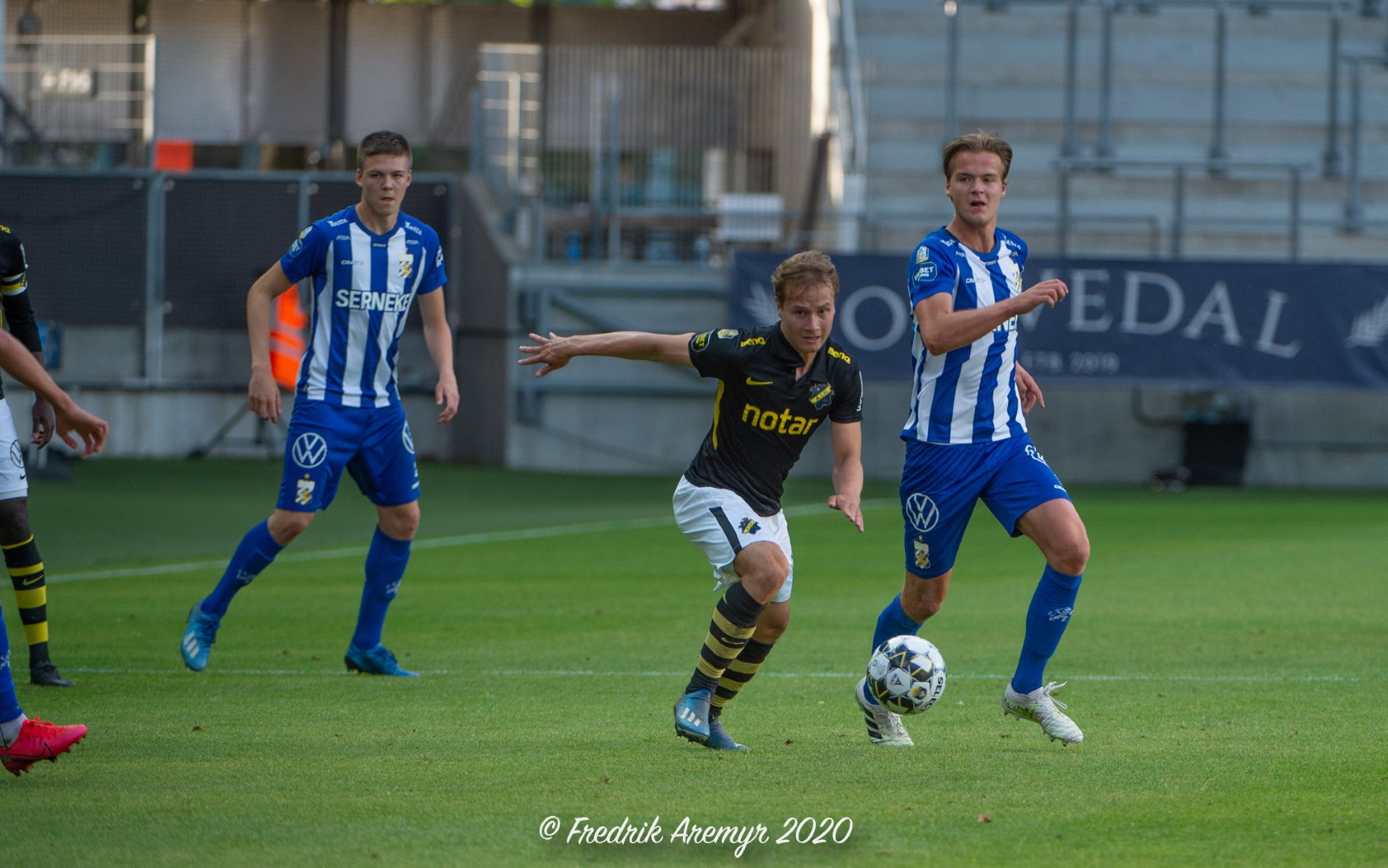 Till vänster Emil Holm och till höger August Erlingmark.