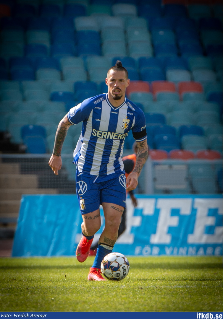 Marek Hamšík i samband med hemmamatchen mot BK Häcken 2021.