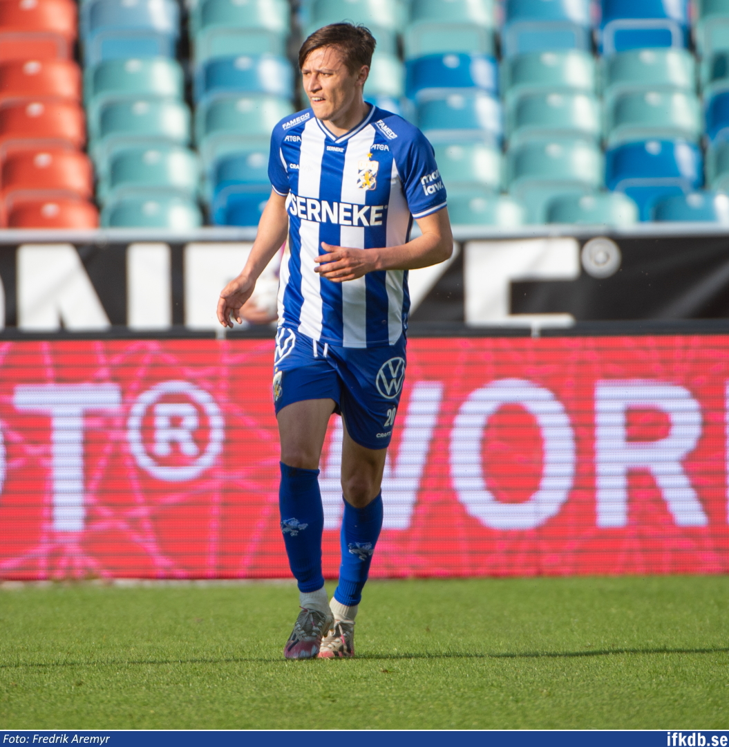 Simon Thern i samband med hemmamatchen mot IK Sirius 2021.