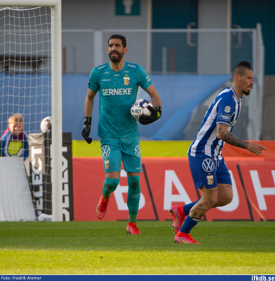 Giannis Anestis och Marek Hamšík i samband med hemmamatchen mot IK Sirius 2021.