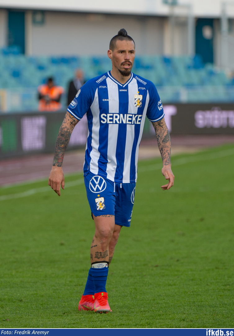 Marek Hamšík i samband med hemmamatchen mot IK Sirius 2021.