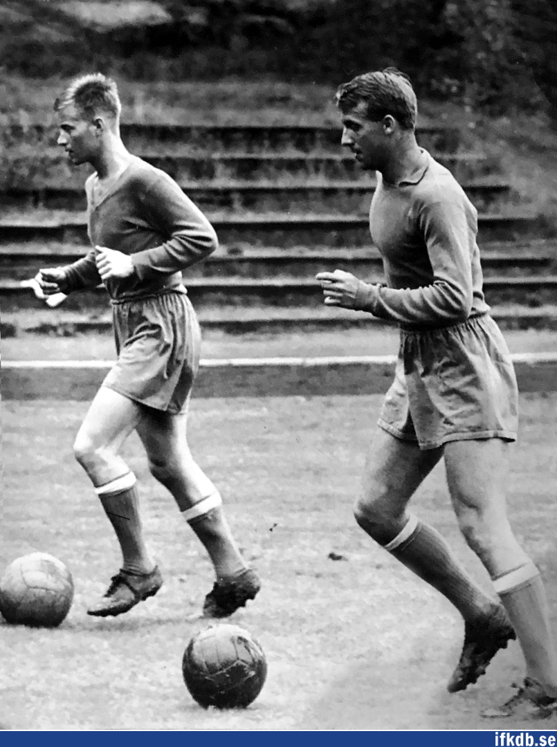 Lennart Wallin och Owe Ohlsson på ett träningsläger på Idrottsgården i Hindås 1964.