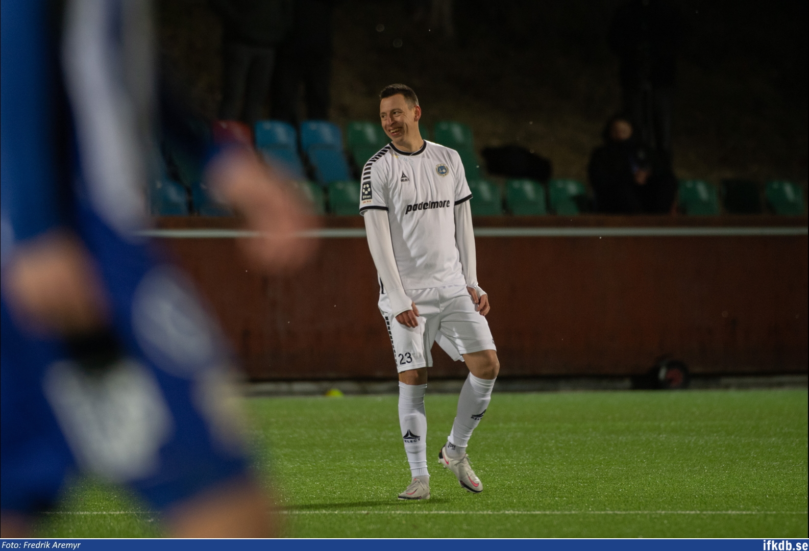 Martin Smedberg Dalence i samband med vänskapsmatchen mot Utsiktens BK 2022.