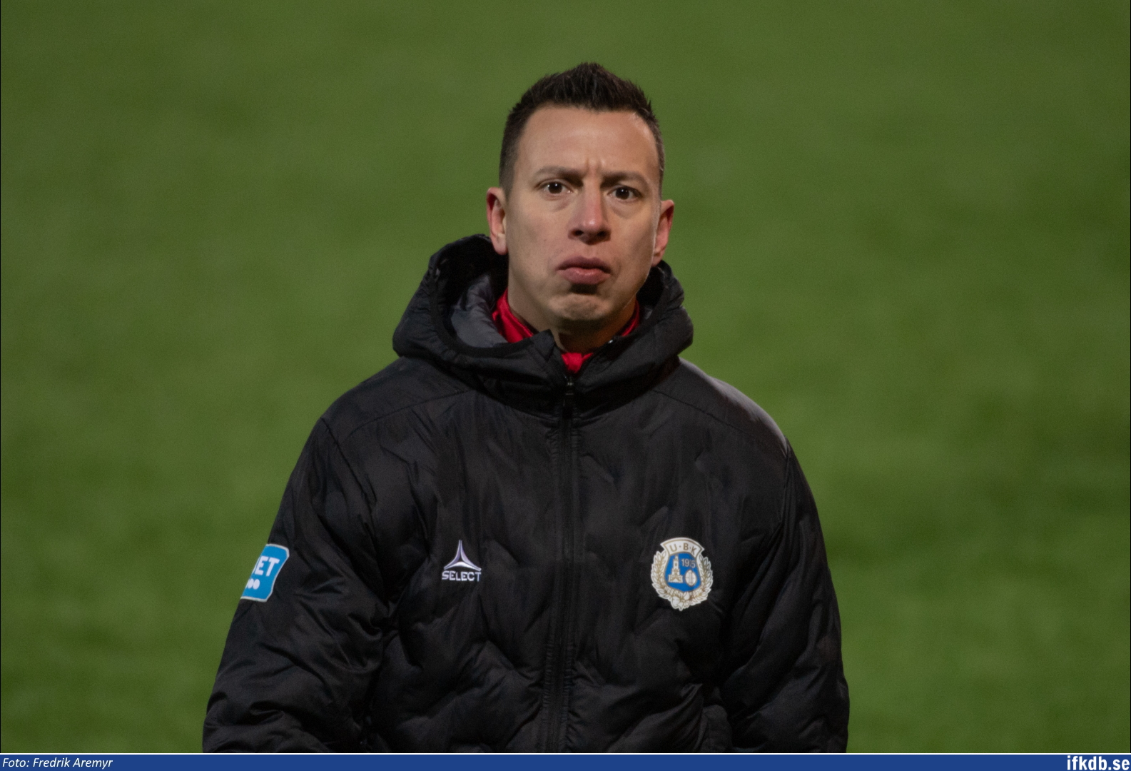 Martin Smedberg Dalence i samband med vänskapsmatchen mot Utsiktens BK 2022.