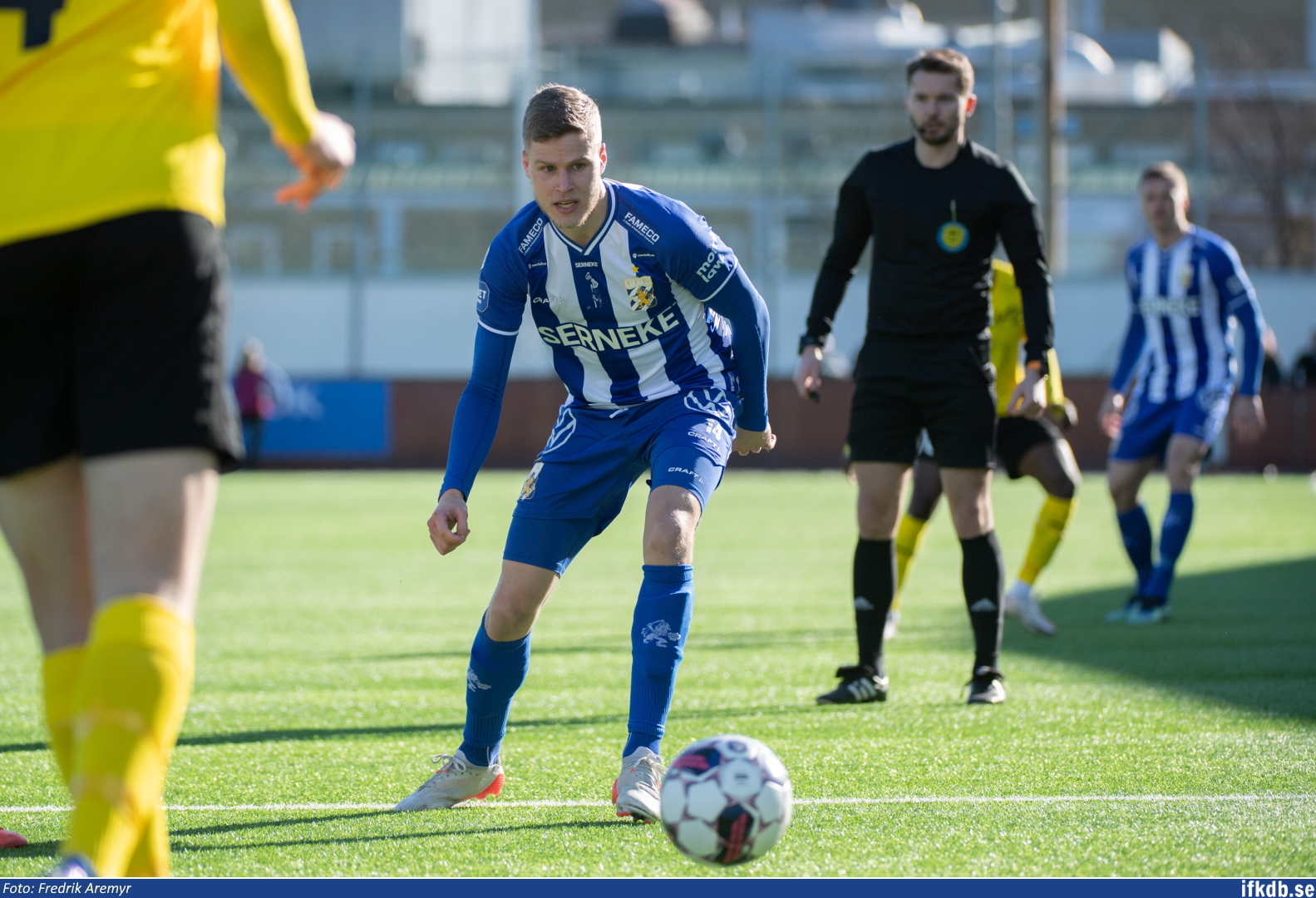 Gustaf Norlin i samband med cupmatchen mot Mjällby AIF 2022.