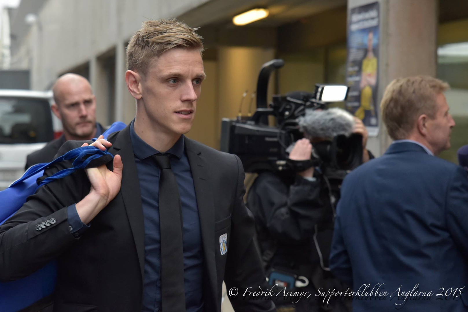 Søren Rieks i samband med hemmamatchen mot Kalmar FF 2015.