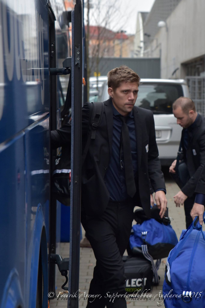 Mikael Boman i samband med hemmamatchen mot Kalmar FF 2015.