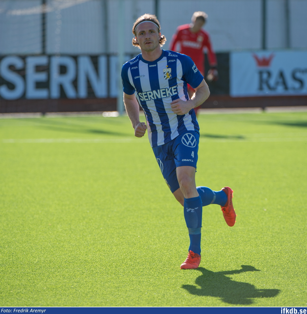 Carl Johansson i samband med cupmatchen mot GIF Sundsvall 2021.