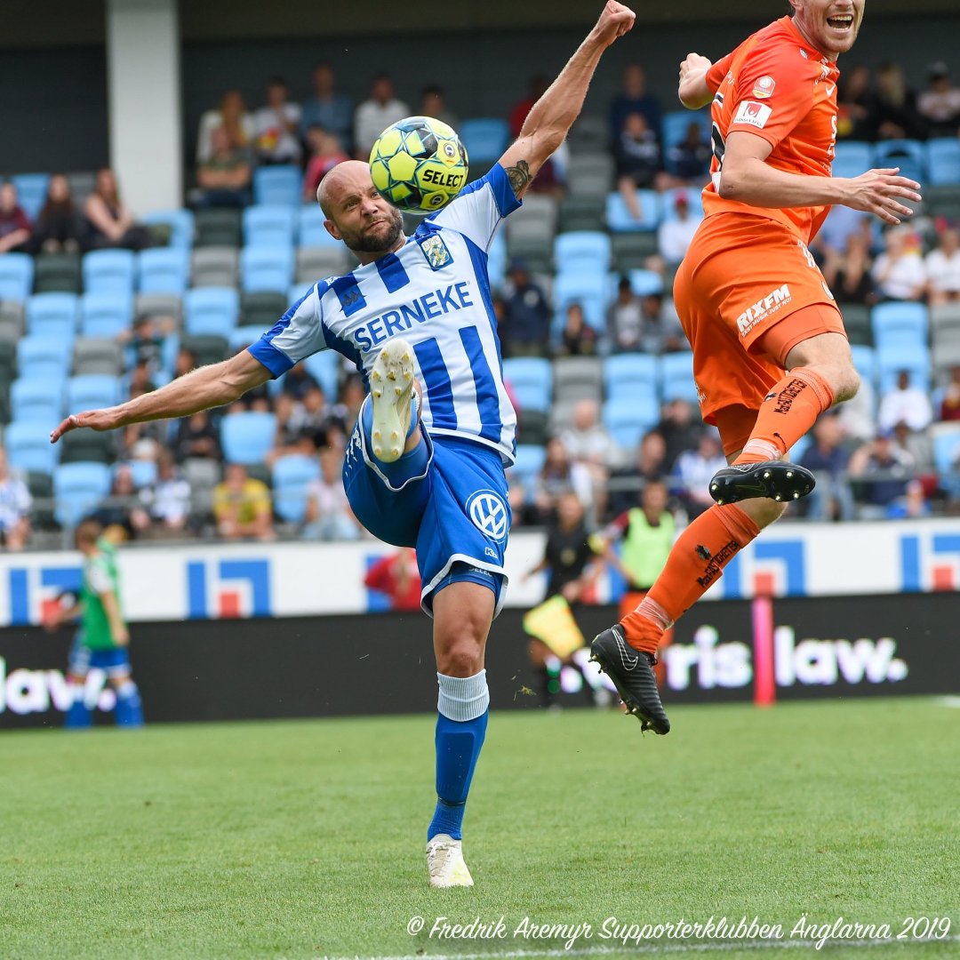 Robin Söder i samband med hemmamatchen mot AFC 2019.