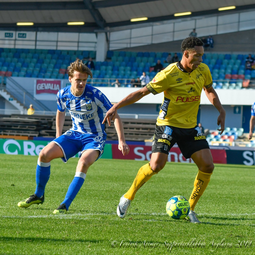 August Erlingmark i samband med hemmamatchen mot Elfsborg 2019.