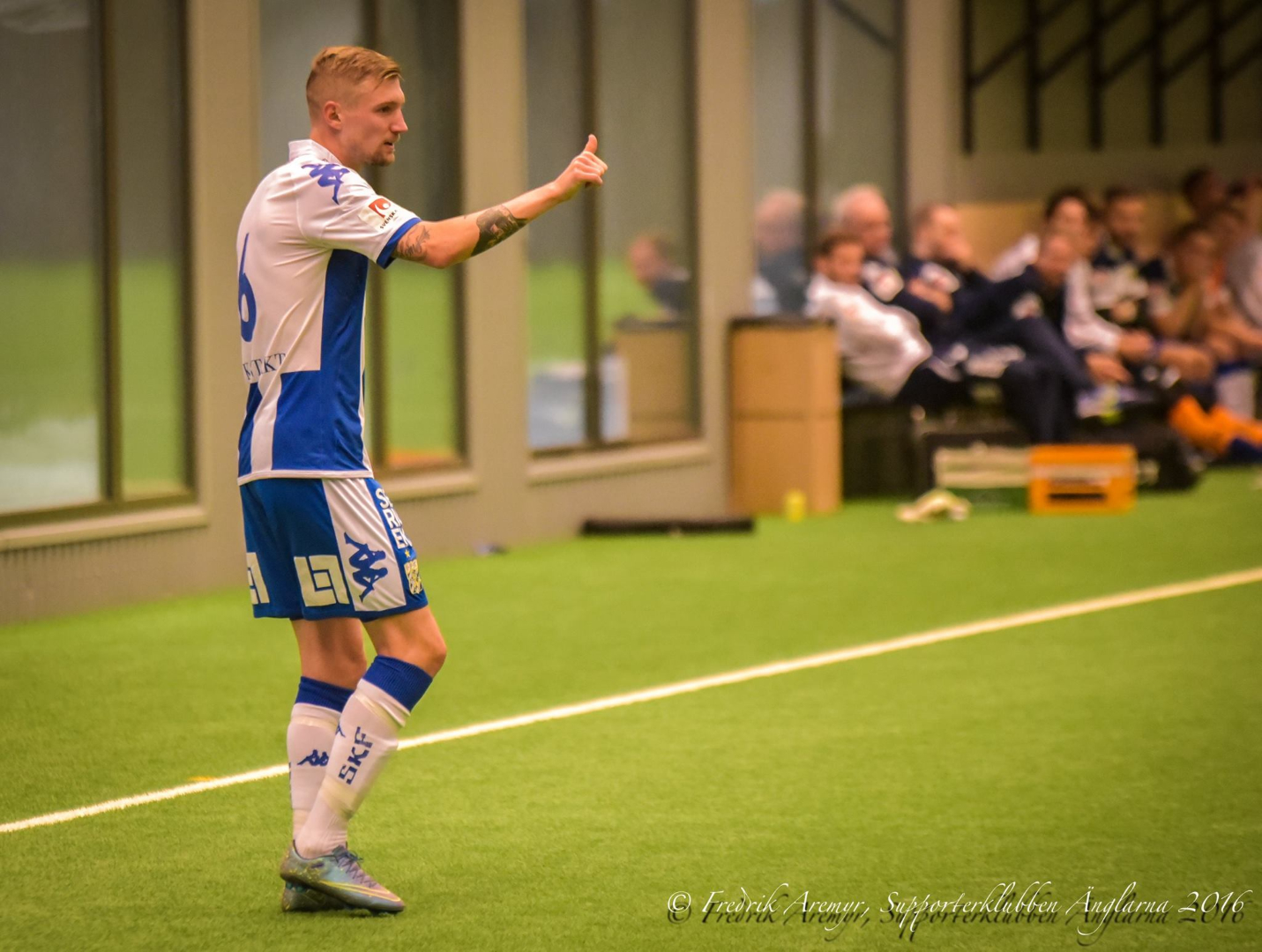 Sebastian Eriksson i samband med hemmamatchen mot Sarpsborg 2016.