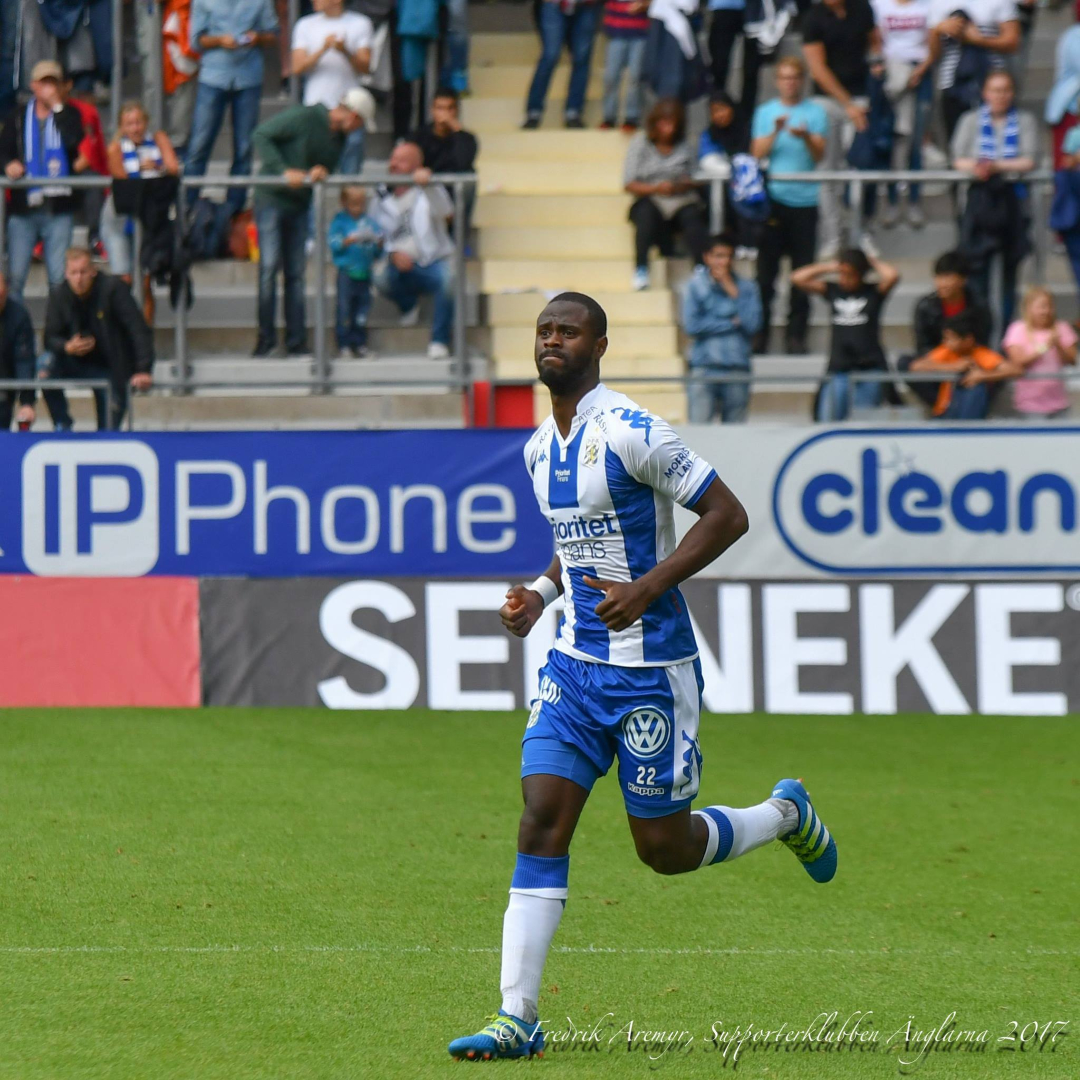 Vajebah Sakor i samband med hemmamatchen mot IFK Norrköping 2017.