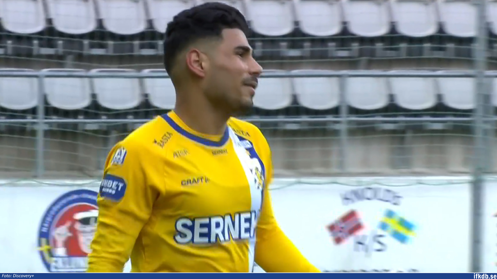 Hosam Aiesh i samband med en försäsongsmatch mot IK Sirius 2021.