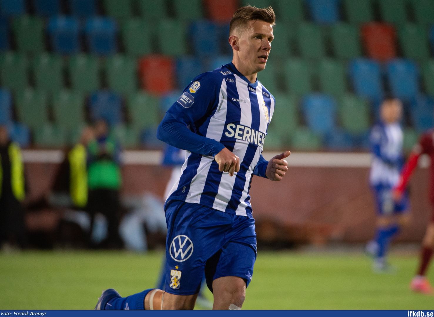 Pontus Wernbloom i samband med träningsmatchen mot Landskrona BoIS 2021.