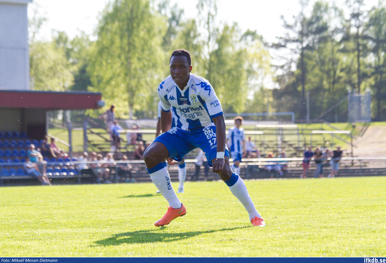 Prosper Kasim i en U21-match mot IF Elfsborg