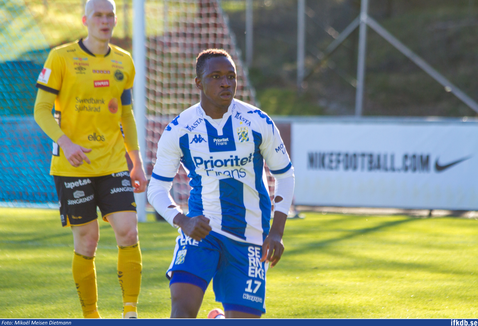 Prosper Kasim i en U21-match mot IF Elfsborg