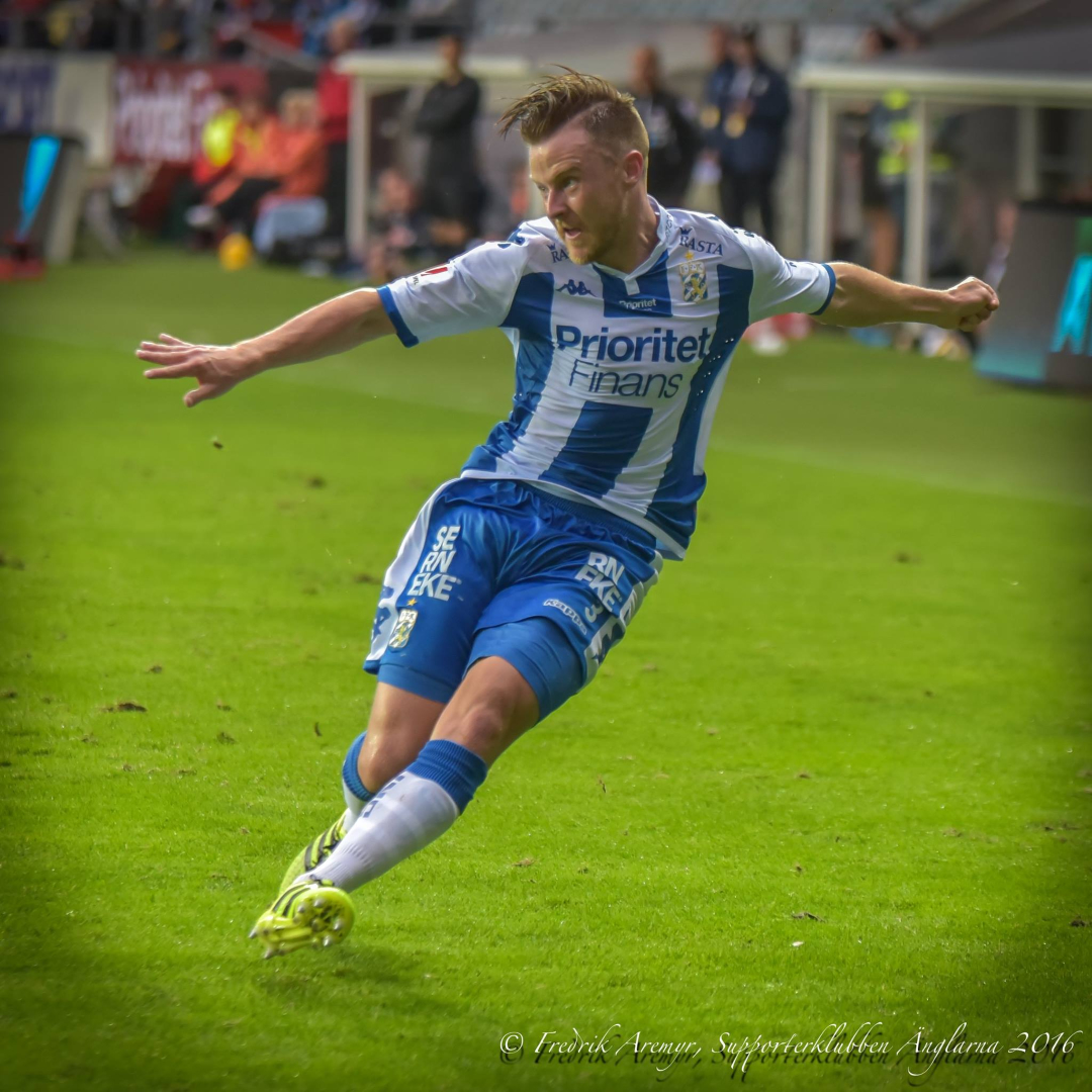 Scott Jamieson i samband med hemmamatchen mot Helsingborg 2016