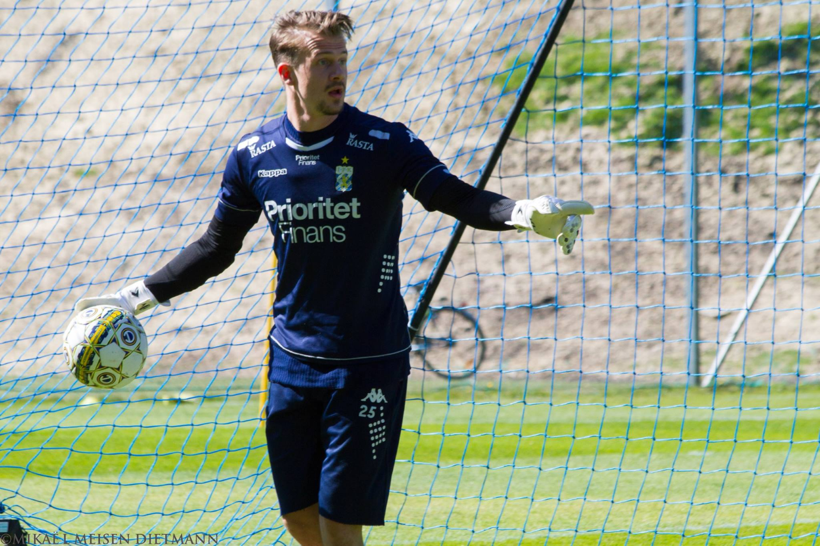 Erik Dahlin på träning.