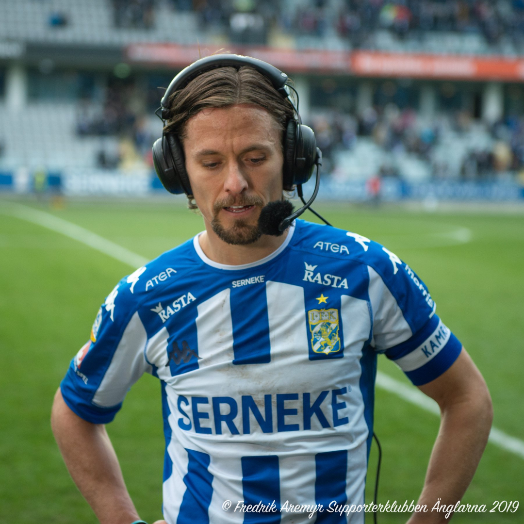 Lasse Vibe i sin sista match, hemmamatchen mot Östersunds FK 2019.