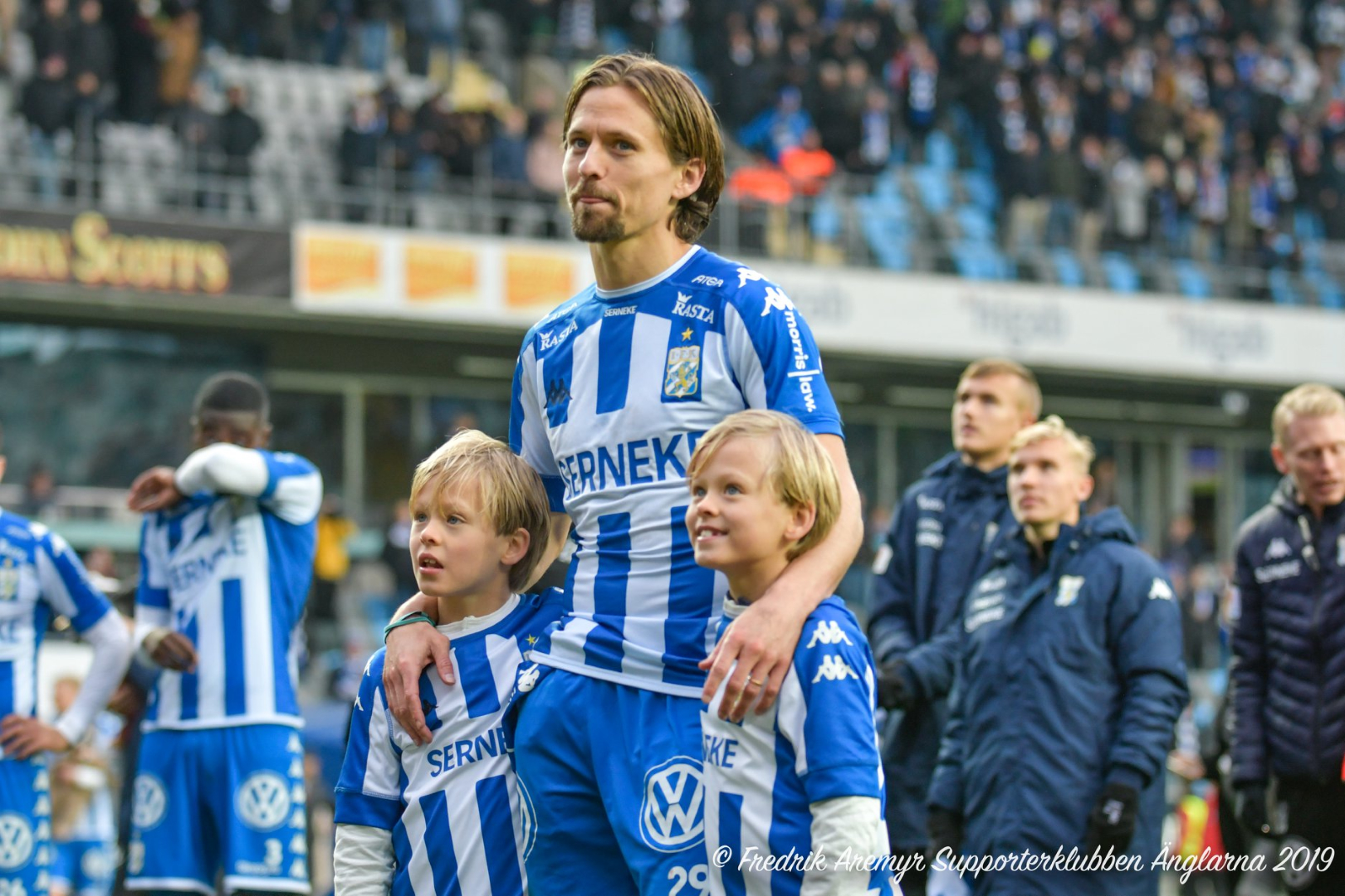 Lasse Vibe i sin sista match, hemmamatchen mot Östersunds FK 2019.