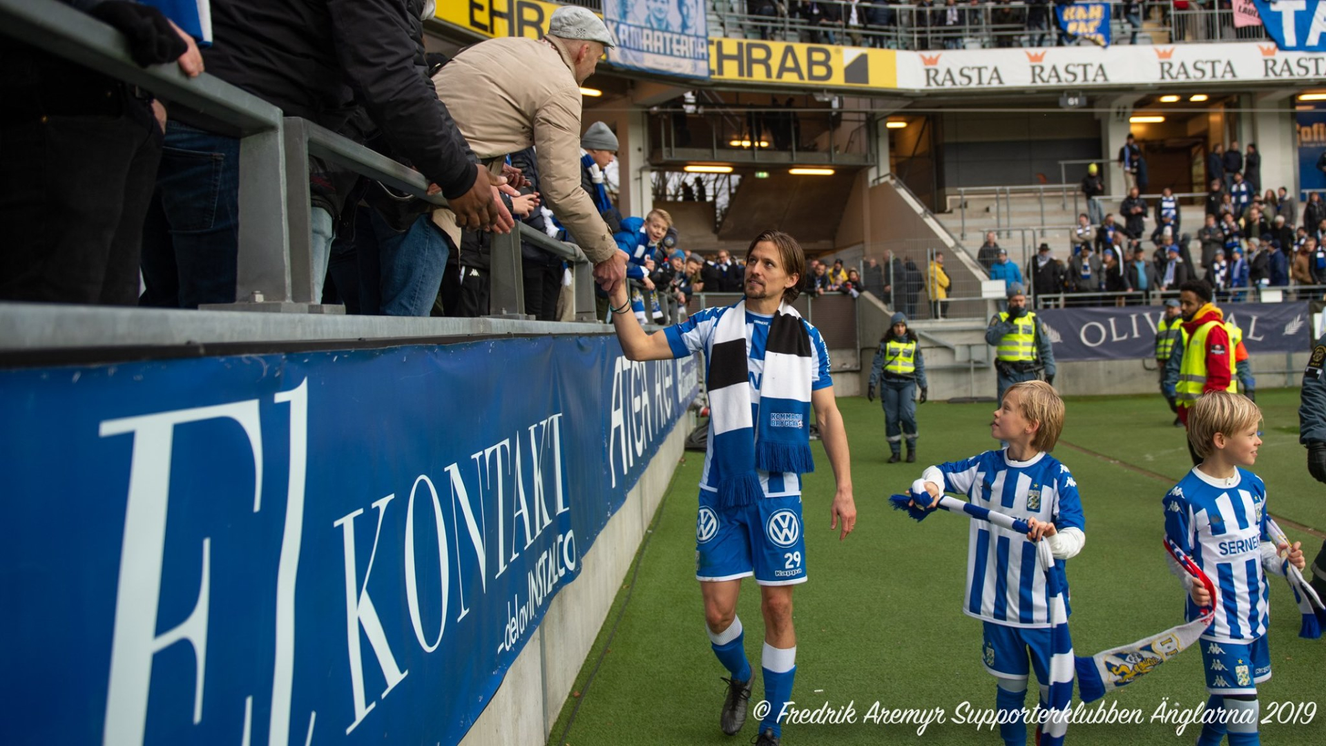 Lasse Vibe i sin sista match, hemmamatchen mot Östersunds FK 2019.