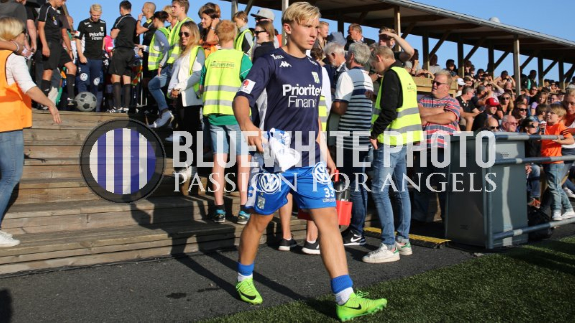 Edvin Dahlqvist i samband med cupmatchen mot Landvetter IS 2017.