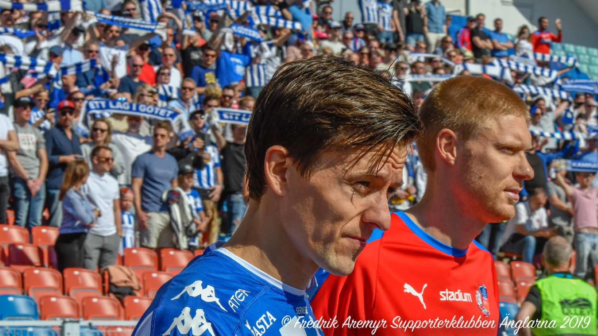 Lasse Vibe i samband med hemmamatchen mot Helsingborgs IF 2019.