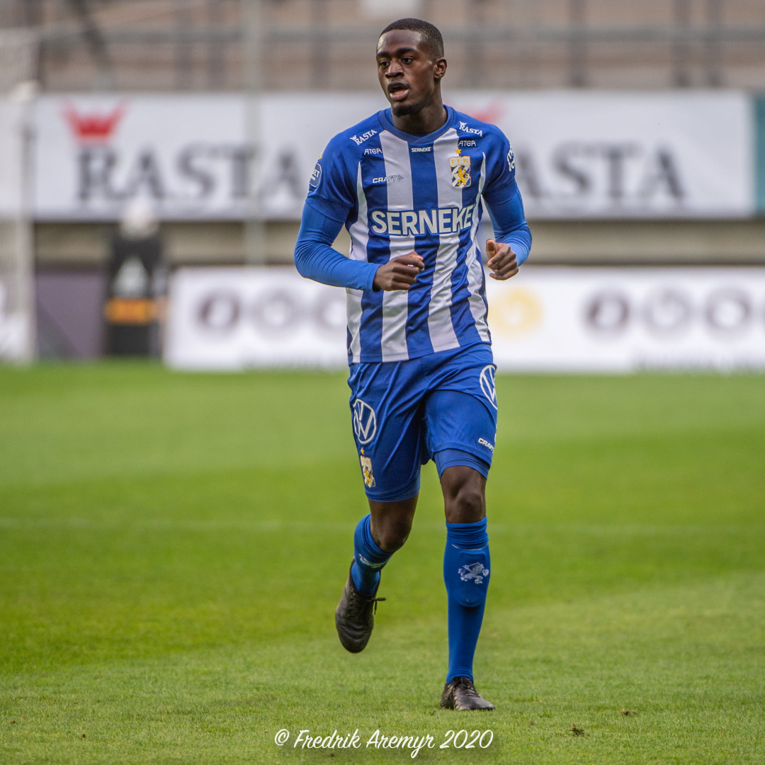 Adil Titi i samband med hemmamatchen mot Malmö FF 2020.
