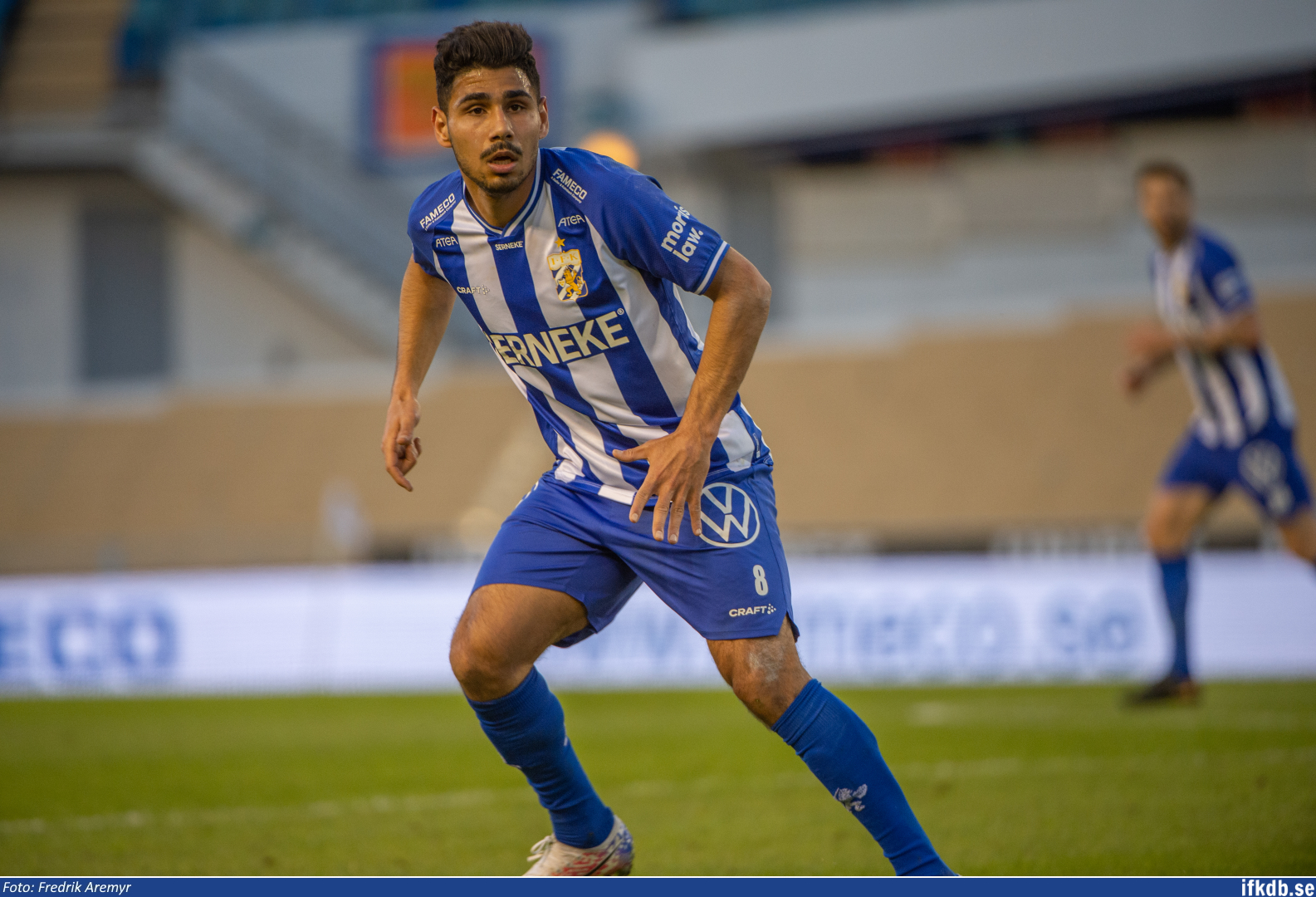 Hosam Aiesh i samband med hemmamatchen mot AIK 2021.