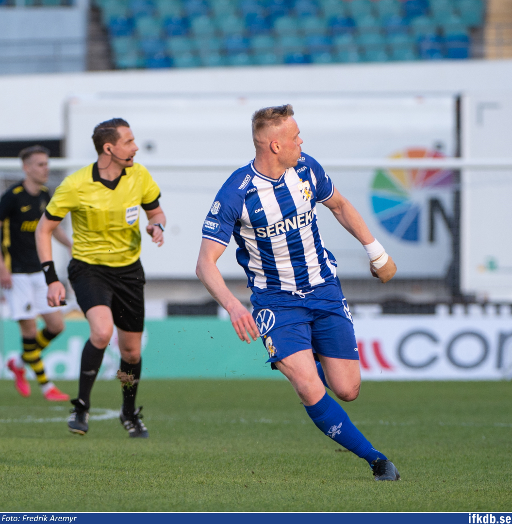 Kolbeinn Sigthórsson i samband med hemmamatchen mot AIK 2021.