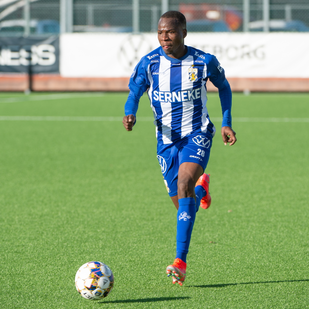Alhassan Yusuf i samband med cupmatchen mot GIF Sundsvall 2021.