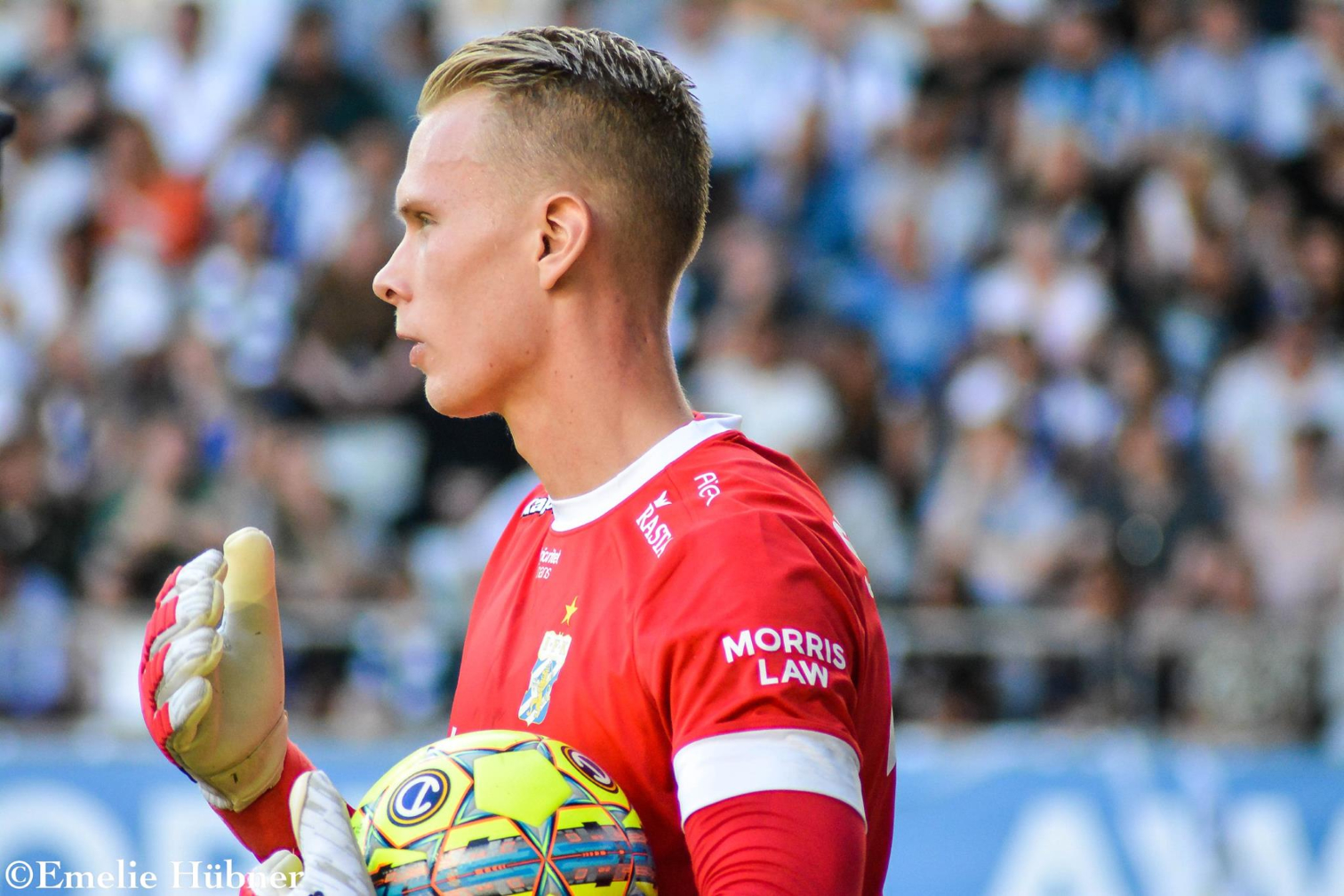 Pontus Dahlberg i samband med hemmamatchen mot Djurgårdens IF 2018.