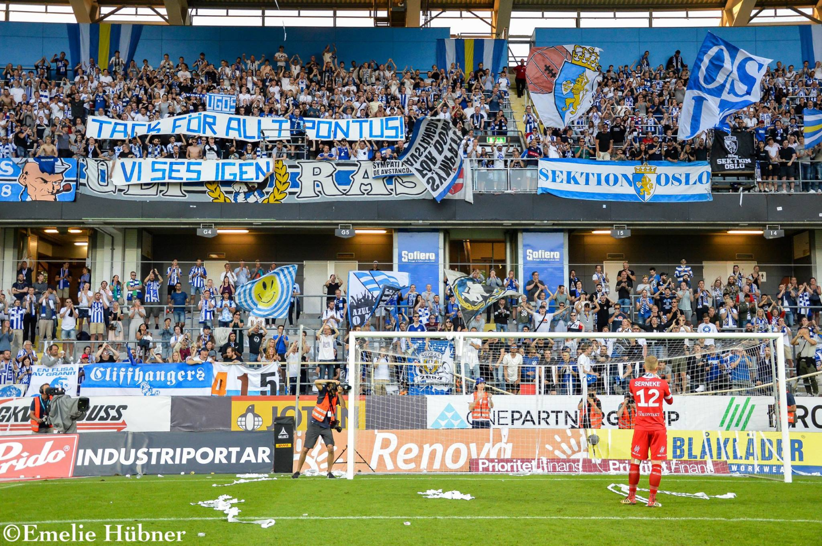 Pontus Dahlberg i samband med hemmamatchen mot Djurgårdens IF 2018.