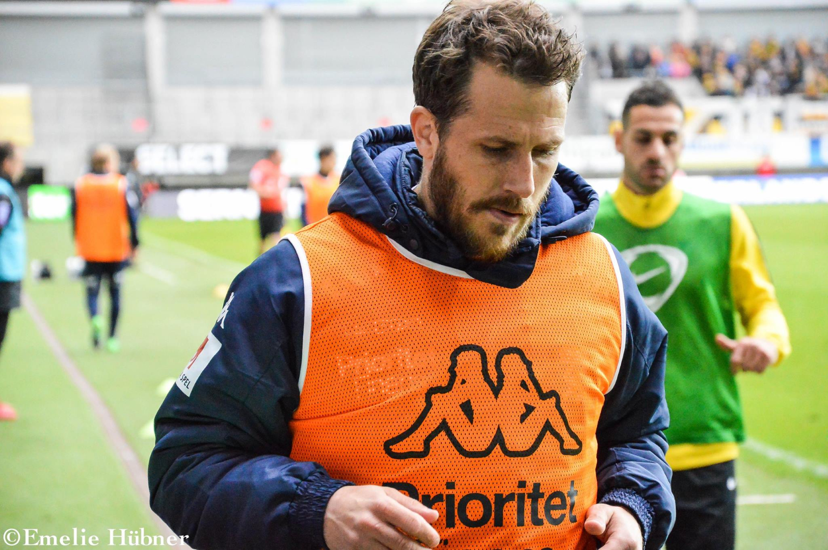 Tobias Hysén i samband med hemmamatchen mot BK Häcken 2018.