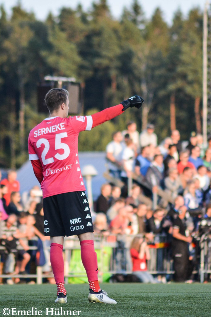 Erik Dahlin i samband med cupmatchen mot Landvetter IS 2017.
