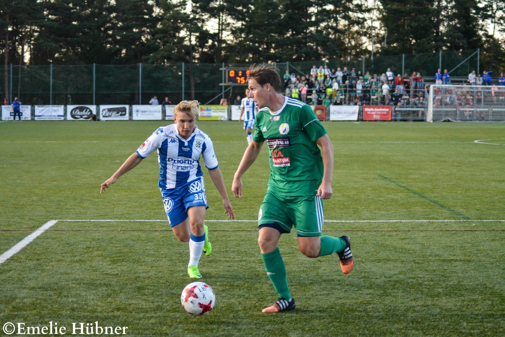 Edvin Dahlqvist i samband med cupmatchen mot Landvetter IS 2017.