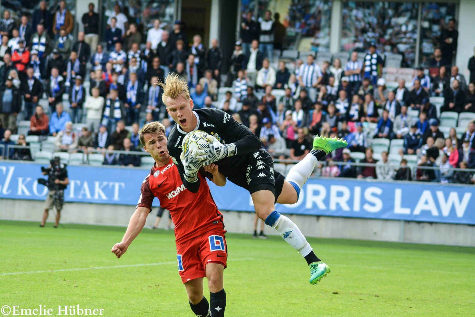 Pontus Dahlberg i samband med hemmamatchen mot IFK Norrköping 2017.