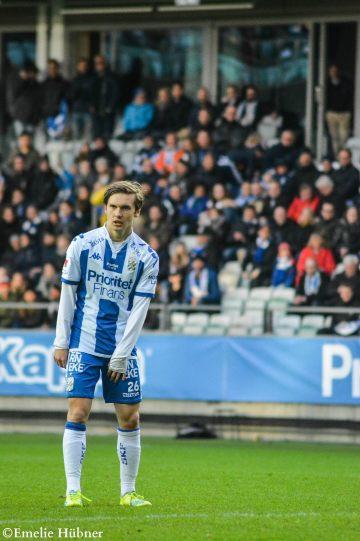 Patrik Karlsson Lagemyr i samband med hemmamatchen mot Kalmar FF 2016.