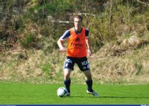 Jakob Johansson på träning.