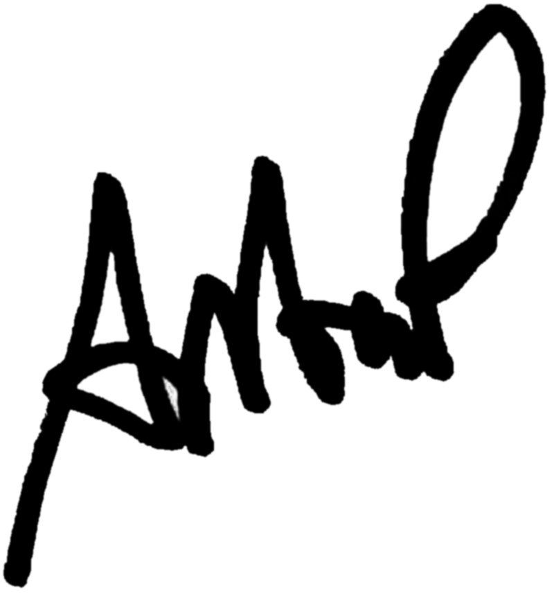 Anton Pärleholt, signatur