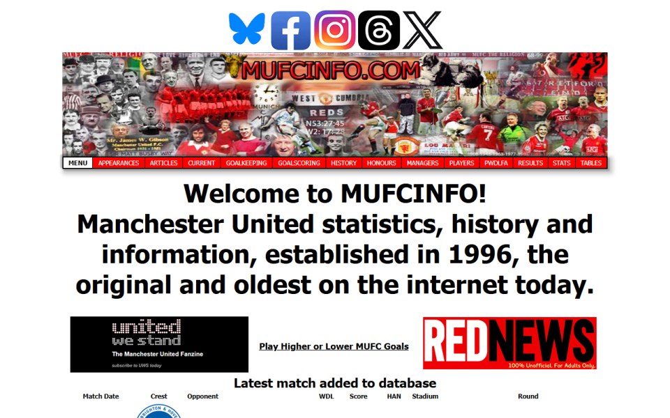 Skärmbild från MUFCINFO.com